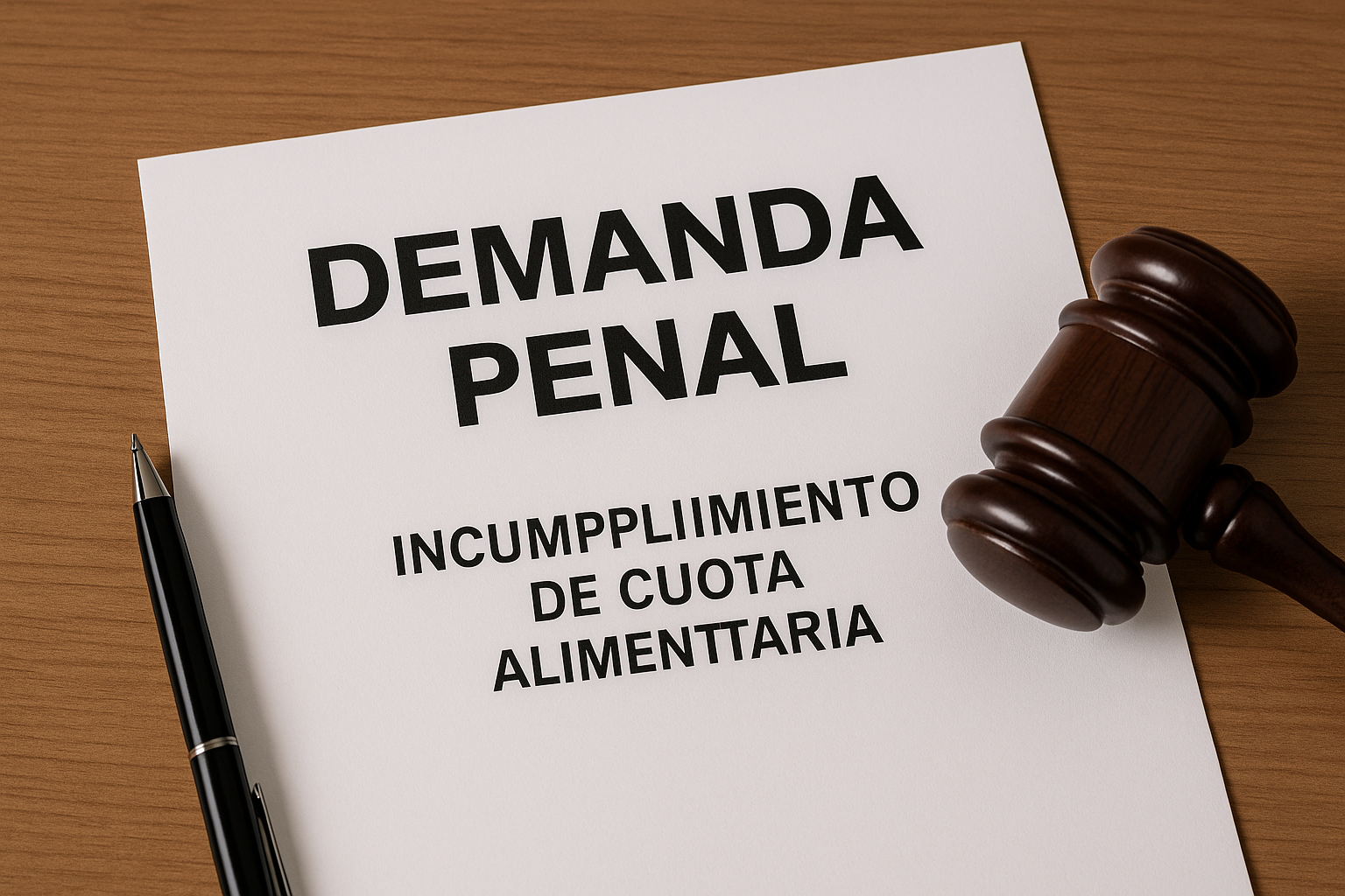 Demanda penal por incumplimiento de cuota alimentaria en Colombia